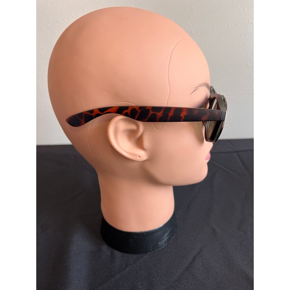 Round Flip Up Y2K Sunglasses Tortoiseshell Retro Steampunk Festival UV400 Shades - Picture 3 of 11